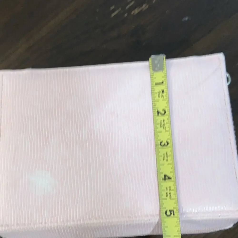 Ralph Lauren Romance Cosmetic Travel Case Light Pink Zipper 7x5